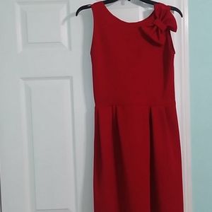 Red bow handmade dress